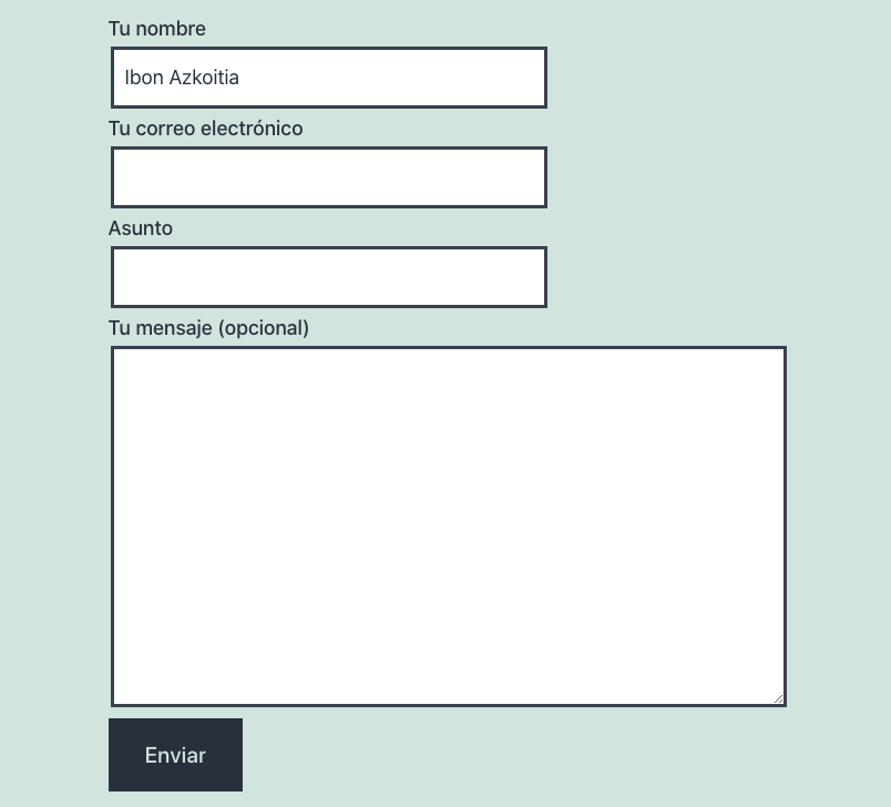 Formulario - Contact Form 7