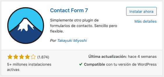 Plugin Contact Form 7