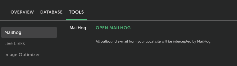 Gestionar emails MailHog - Curso Local